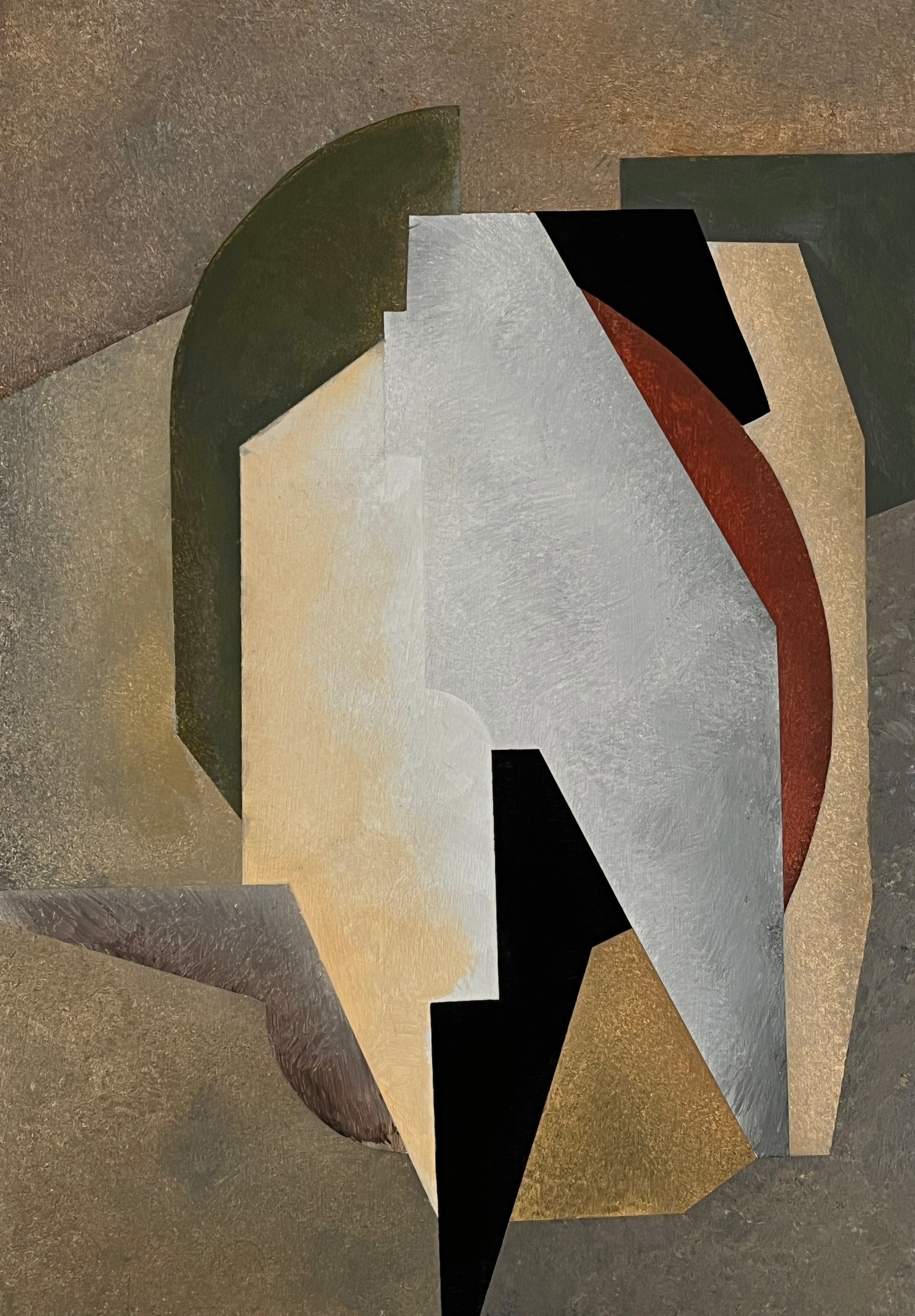 OIL ON WOODPANEL SIGNED E. OTT CIRCA 1940